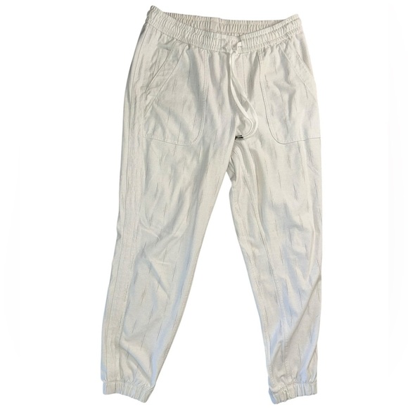 Athleta Farallon Printed Jogger Inversion Light Gray Pants Women’s Size 8 Sporty - Picture 10 of 10